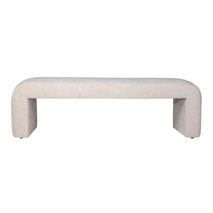 Dasloper Polyester Upholstered Bench - Wooden Bazar