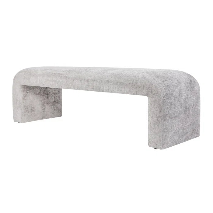 Dasloper Polyester Upholstered Bench - Wooden Bazar