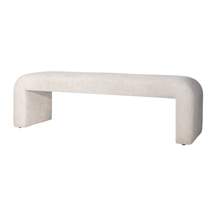 Dasloper Polyester Upholstered Bench - Wooden Bazar