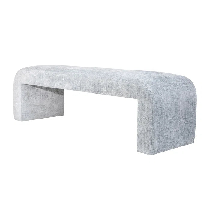 Dasloper Polyester Upholstered Bench - Wooden Bazar