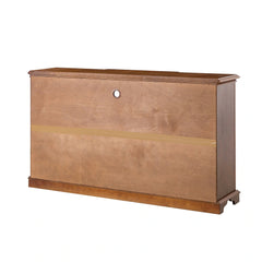 Multifunctional Wooden TV Stand with Shelf and 2 Drawers and Sturdy Legs