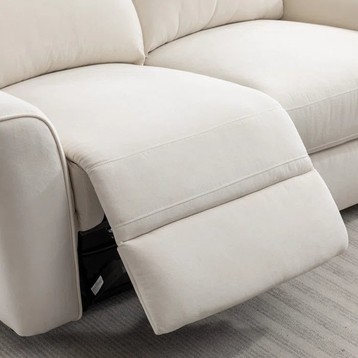 Divonas 2 Piece Modern Chenille Power Reclining Living Room Luxury Sofa Set