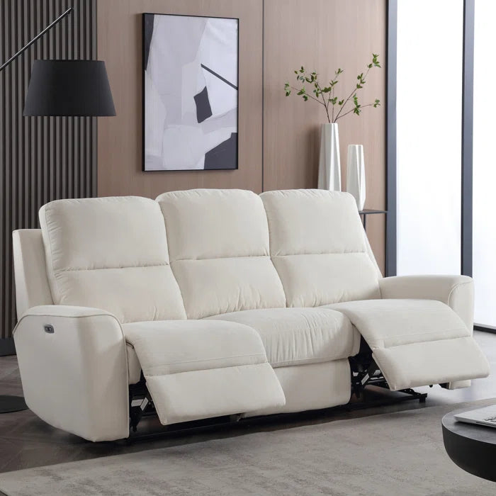 Divonas 2 Piece Modern Chenille Power Reclining Living Room Luxury Sofa Set