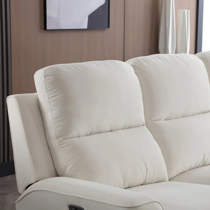 Divonas 2 Piece Modern Chenille Power Reclining Living Room Luxury Sofa Set