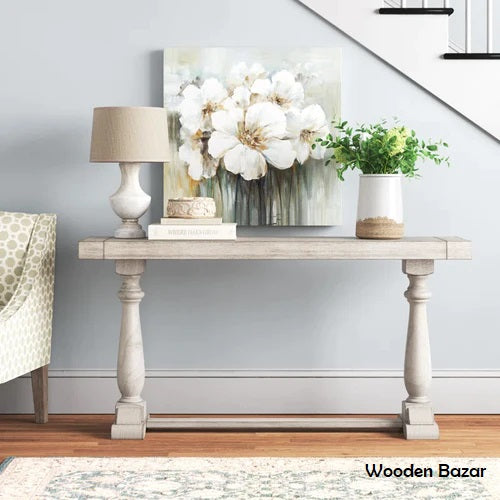 Wooden Bazar  50'' Solid Wood Console Table