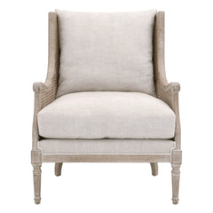 Solid Wood Armchair – Durable Frame with Soft Upholstery