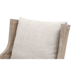 Solid Wood Armchair – Durable Frame with Soft Upholstery