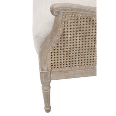 Solid Wood Armchair – Durable Frame with Soft Upholstery