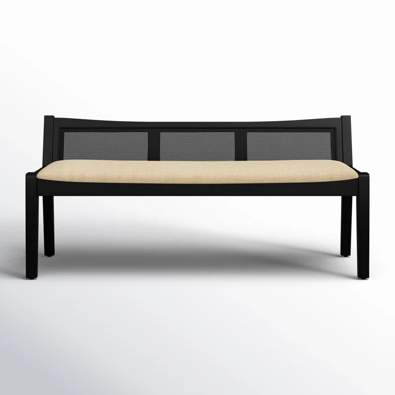 Dogger Cane Back Cushioned Bench