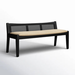 Dogger Cane Back Cushioned Bench