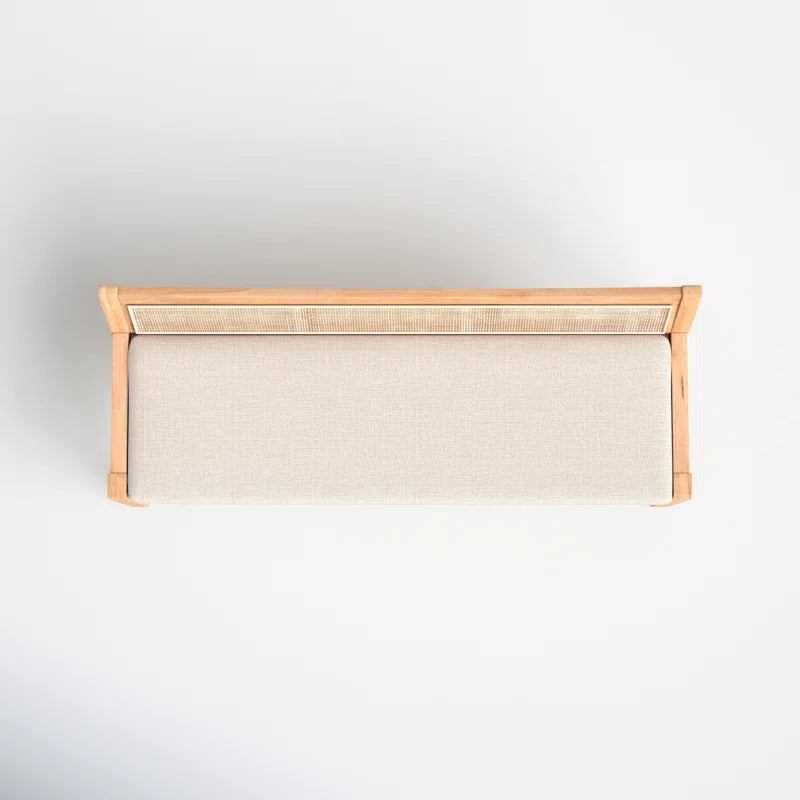 Dogger Cane Back Cushioned Bench