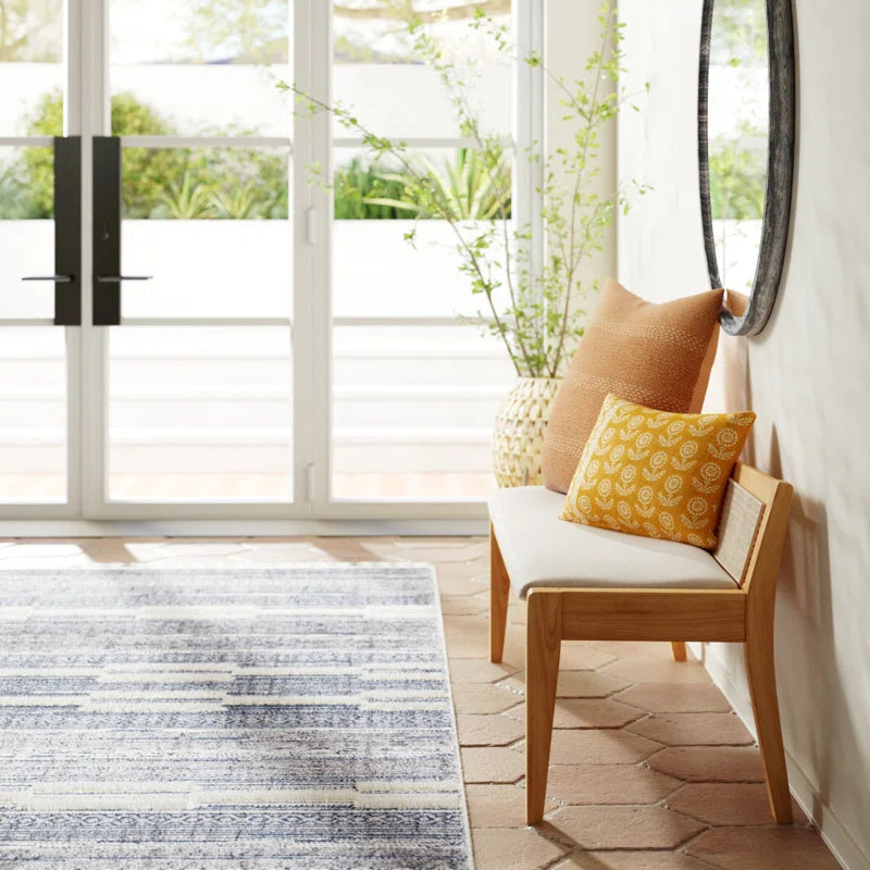 Dogger Cane Back Cushioned Bench