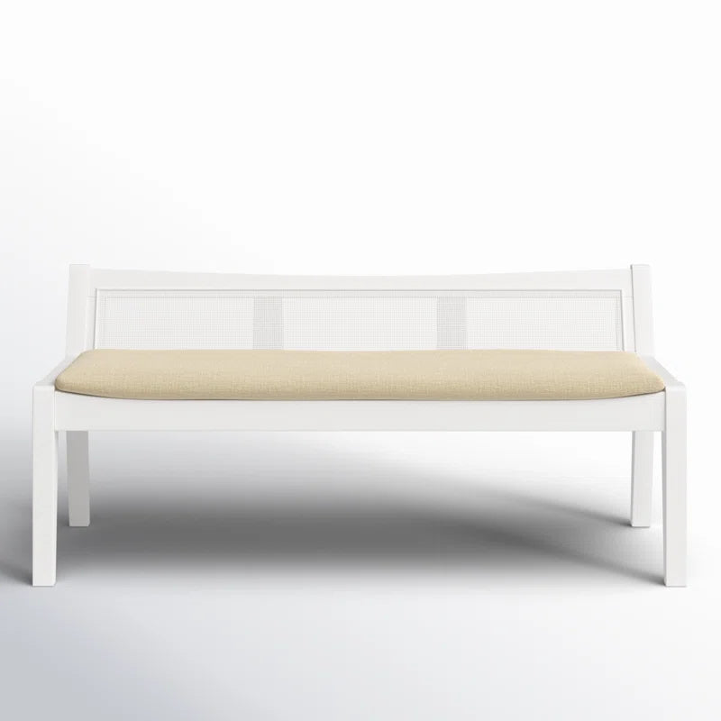 Dogger Cane Back Cushioned Bench