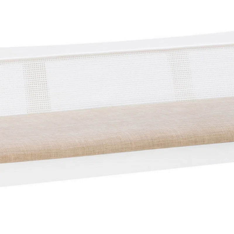 Dogger Cane Back Cushioned Bench