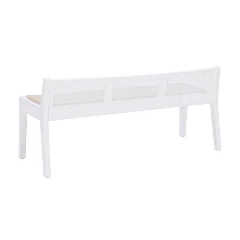Dogger Cane Back Cushioned Bench