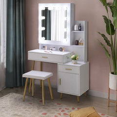 Sarah Dressing Table With Mirror - Wooden bazar