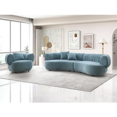 Drewryz 2 - Piece Modern Upholstered Living Room Set With Accent Pillow Luxury Sofa Set