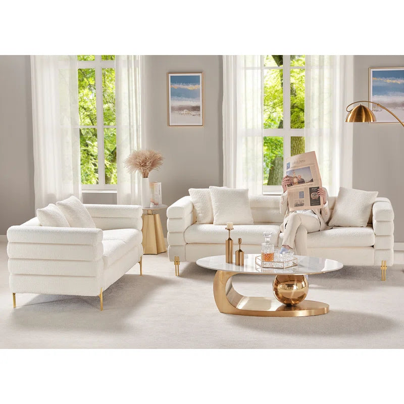 Eatontony Living Room Luxury Sofa Set