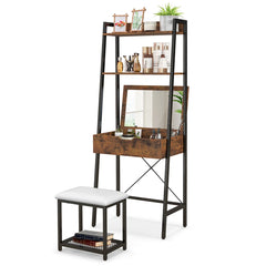 Talaya Vanity Bookshelf & Racks & Stool