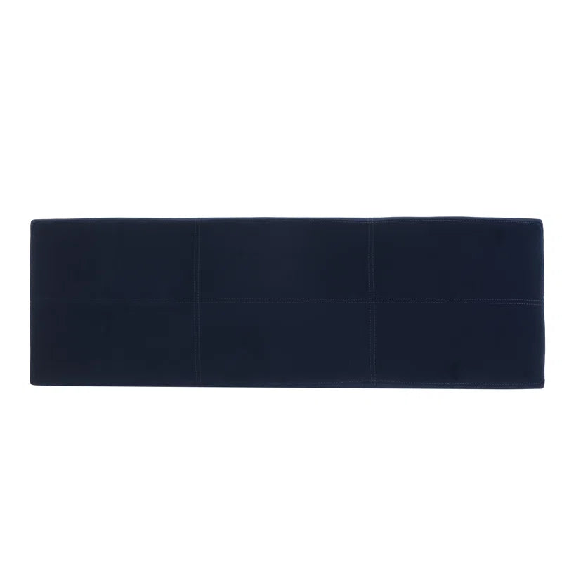 Nazitex Velvet Upholstered Storage Bench - Wooden Bazar