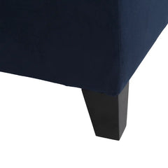 Nazitex Velvet Upholstered Storage Bench - Wooden Bazar