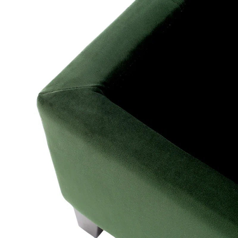 Nazitex Velvet Upholstered Storage Bench - Wooden Bazar