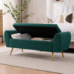 Storage Bench End of Bed Ottoman for King Size Bed - Wooden Bazar