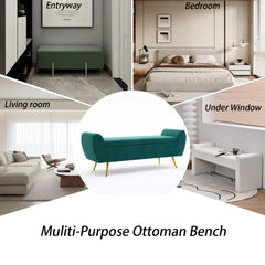Storage Bench End of Bed Ottoman for King Size Bed - Wooden Bazar