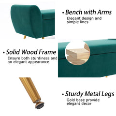 Storage Bench End of Bed Ottoman for King Size Bed - Wooden Bazar