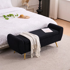 Storage Bench End of Bed Ottoman for King Size Bed - Wooden Bazar