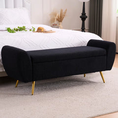 Storage Bench End of Bed Ottoman for King Size Bed - Wooden Bazar