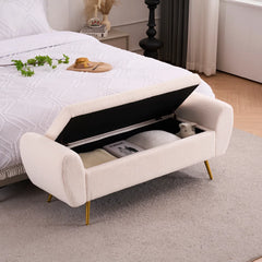 Storage Bench End of Bed Ottoman for King Size Bed - Wooden Bazar