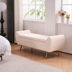 Storage Bench End of Bed Ottoman for King Size Bed - Wooden Bazar