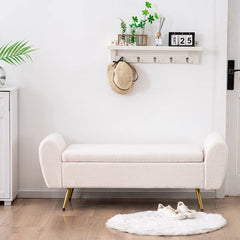 Storage Bench End of Bed Ottoman for King Size Bed - Wooden Bazar