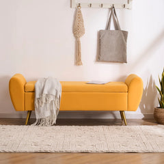 Storage Bench End of Bed Ottoman for King Size Bed - Wooden Bazar