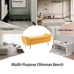 Storage Bench End of Bed Ottoman for King Size Bed - Wooden Bazar