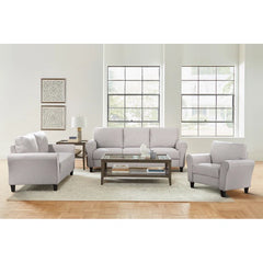 Emilion 3-Piece Upholstered Living Room Luxury Sofa Set