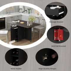 Liver Extendable Foldable Dining Table - Wooden Bazar