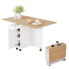 Liver Extendable Foldable Dining Table - Wooden Bazar