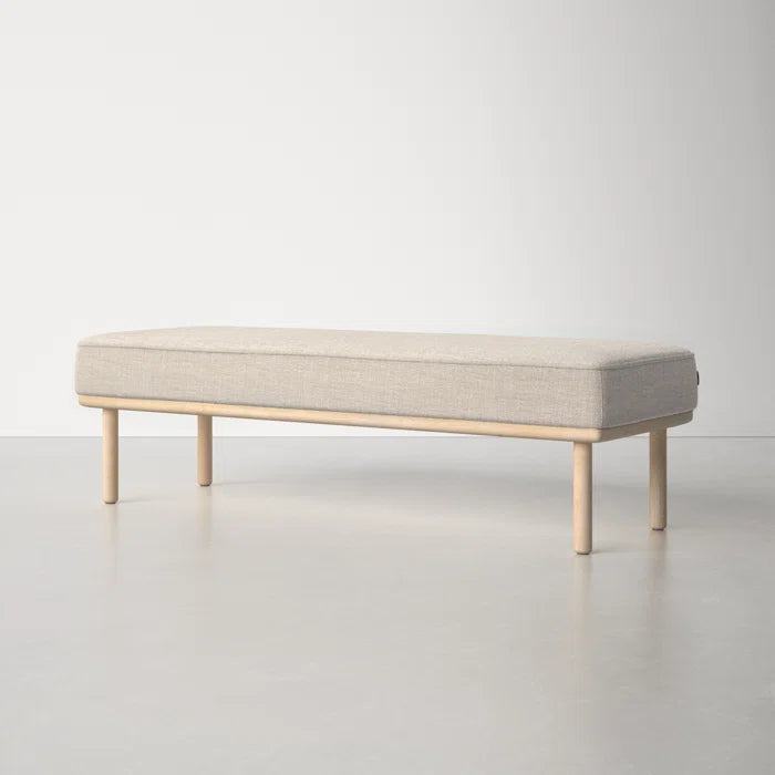 Jungkook Upholstered Bench For Modern Living - Wooden Bazar