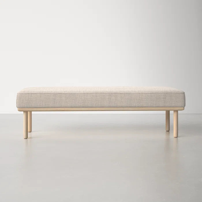 Jungkook Upholstered Bench For Modern Living - Wooden Bazar