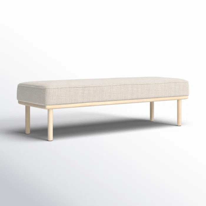 Jungkook Upholstered Bench For Modern Living - Wooden Bazar