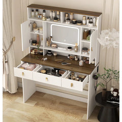Velingtone Dressing Table Makeup Table with Lighted Mirror