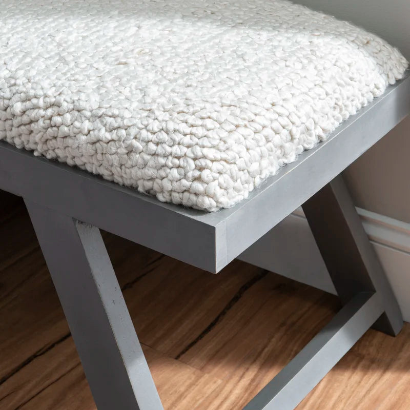 Laoche Upholstered Bench - Wooden bazar