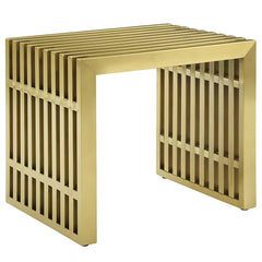 Lazmin Metal Bench stainless Steel SS-304 - Wooden Bazar