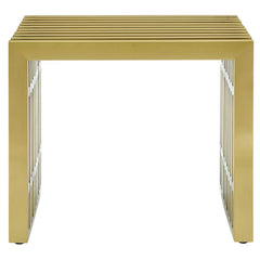 Lazmin Metal Bench stainless Steel SS-304 - Wooden Bazar