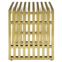 Lazmin Metal Bench stainless Steel SS-304 - Wooden Bazar