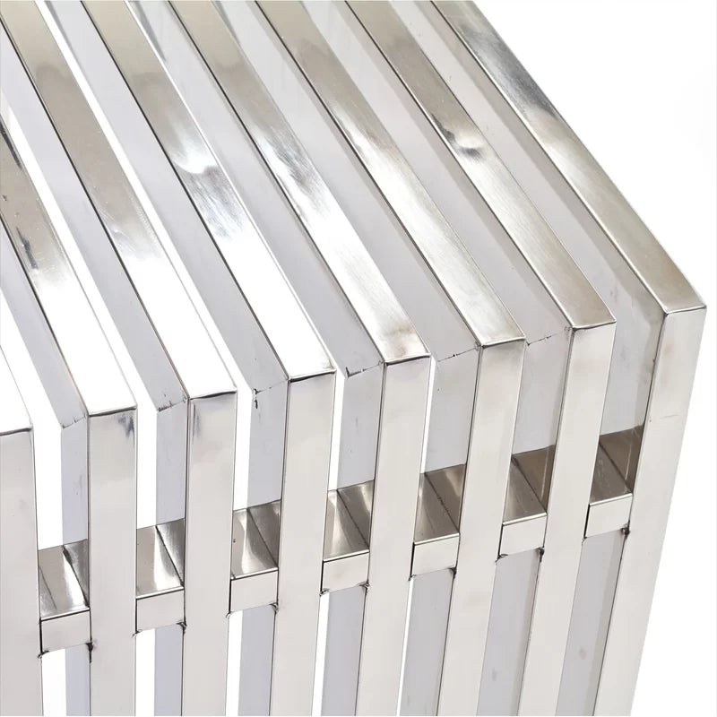 Lazmin Metal Bench stainless Steel SS-304 - Wooden Bazar