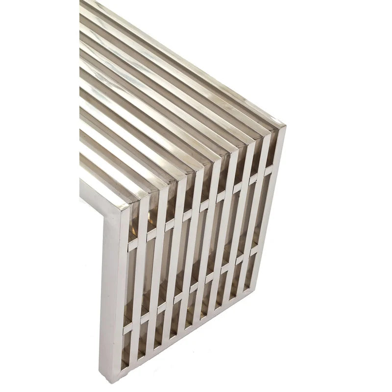 Lazmin Metal Bench stainless Steel SS-304 - Wooden Bazar