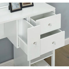 Laberex White Vanity Dreessing Table - Wooden bazar